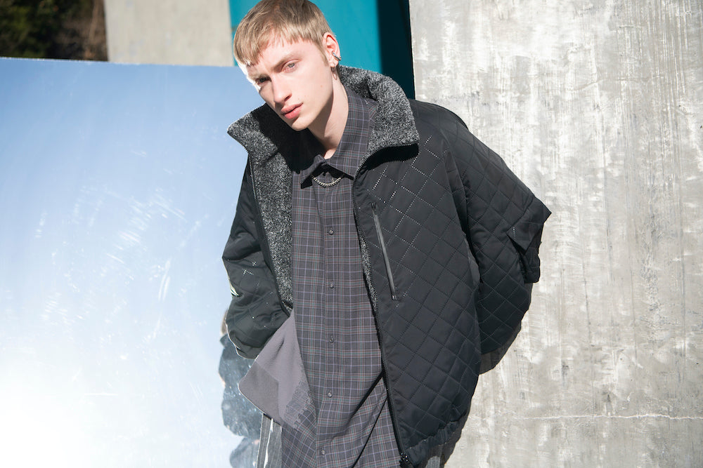 LB23AW-BL03-PSK | ピンソニックリバーシブルパッディングブルゾン | BLACK