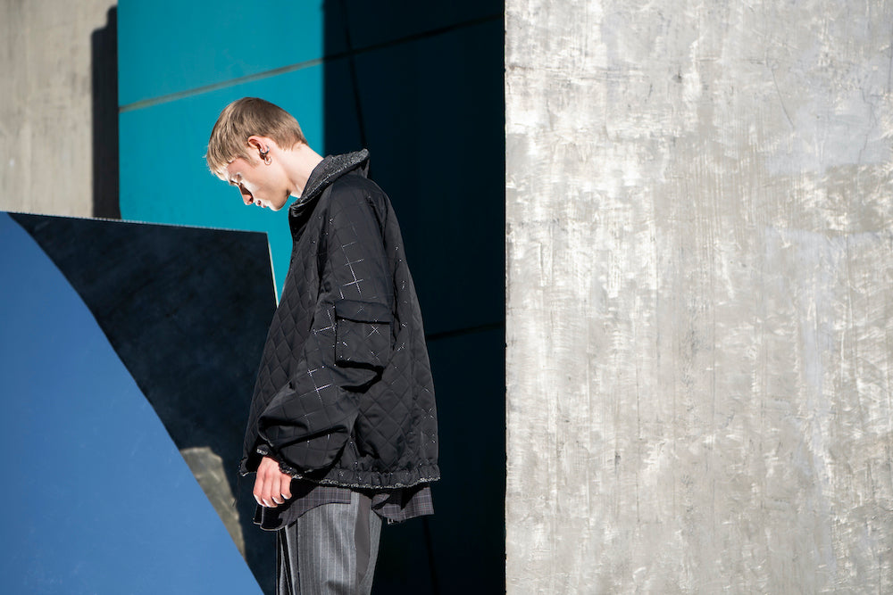 LB23AW-BL03-PSK | ピンソニックリバーシブルパッディングブルゾン | BLACK