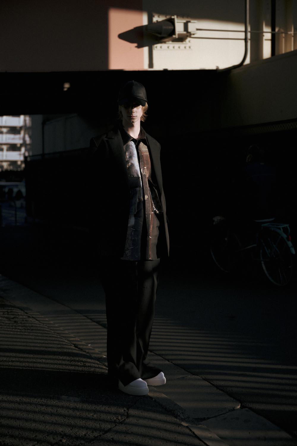 LB24AW-SH07-JQD-NBG | 艺术图案做旧提花 CPO 衬衫夹克 | LUMBER&METAL