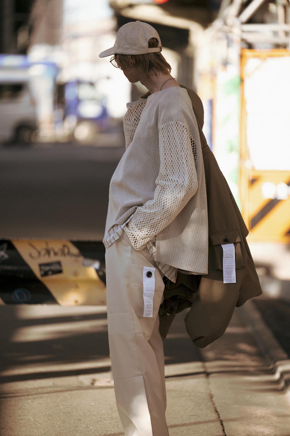 LB24AW-PT07-ADK | サイドジップペインタートラウザー | IVORY