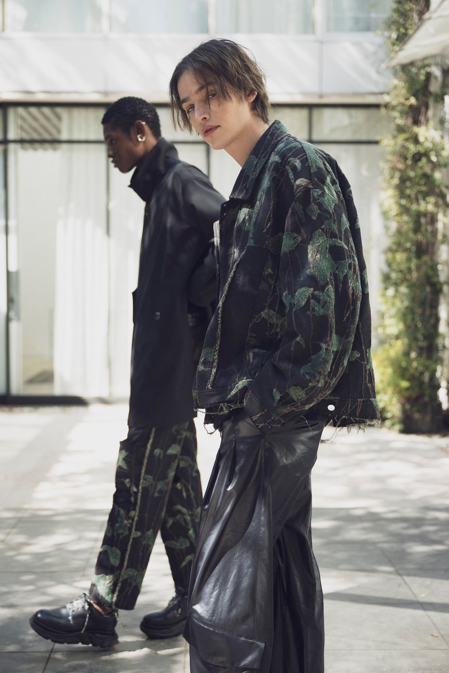 LB25AW-JK02-JQS | Reconstructed Carpenter Jacket (Jacquard) | IVY