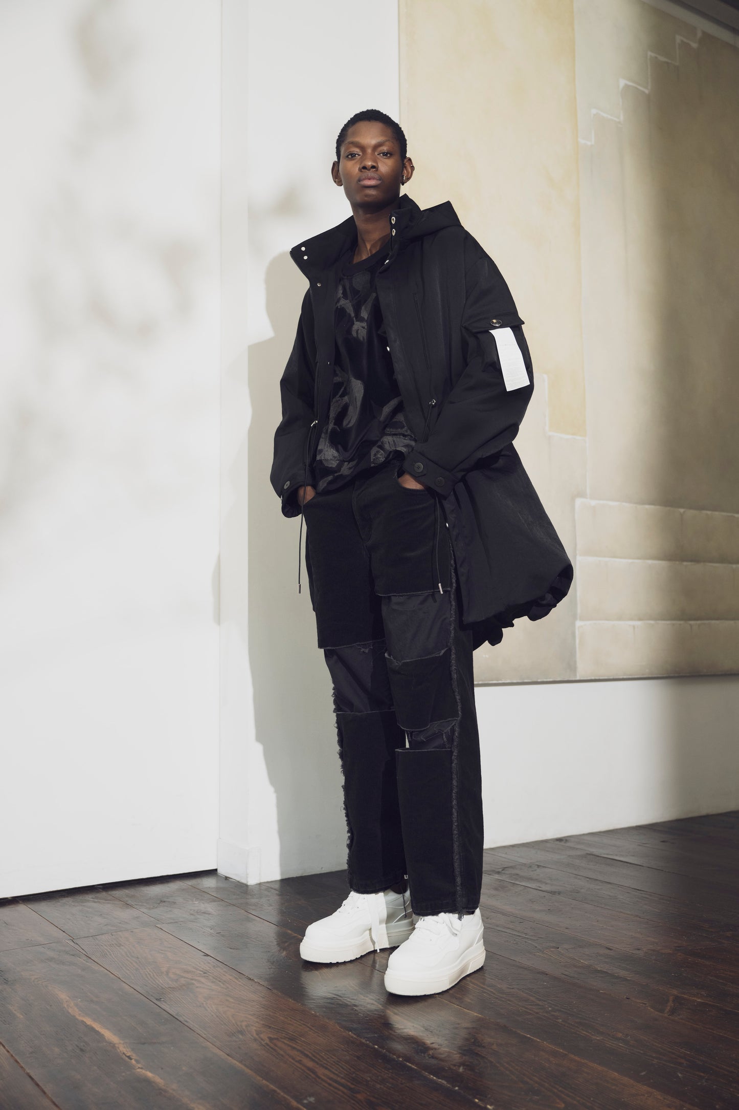 LB25AW-PT02-CDR | Reconstructed 5-Pocket Pants (Corduroy) | BLACK
