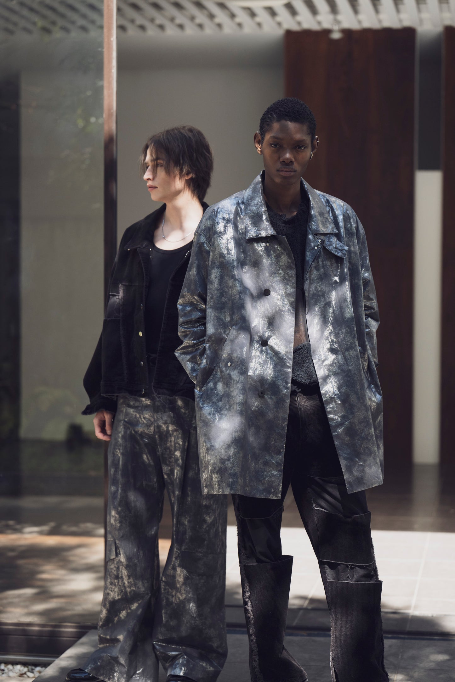 LB25AW-JK02-CDR | Reconstructed Carpenter Jacket (Corduroy) | BLACK