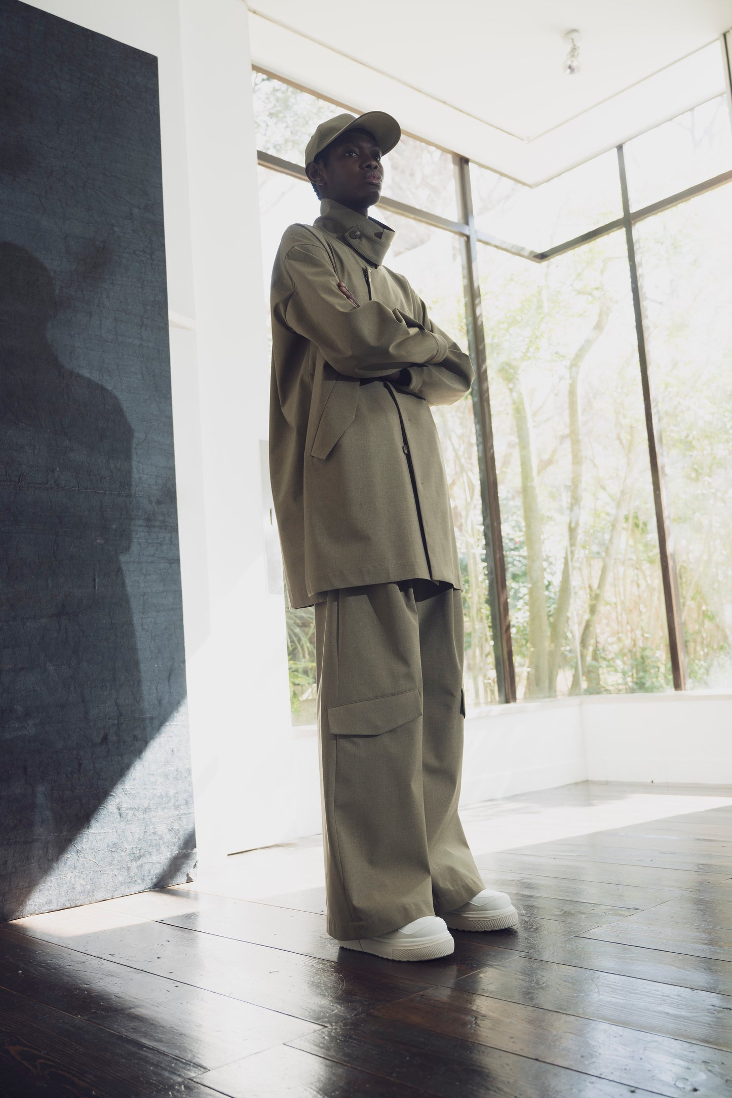 LB25AW-SHCO01-BDS | 3レイヤーボンディングスーツステンカラーライトコート | LEGHORN