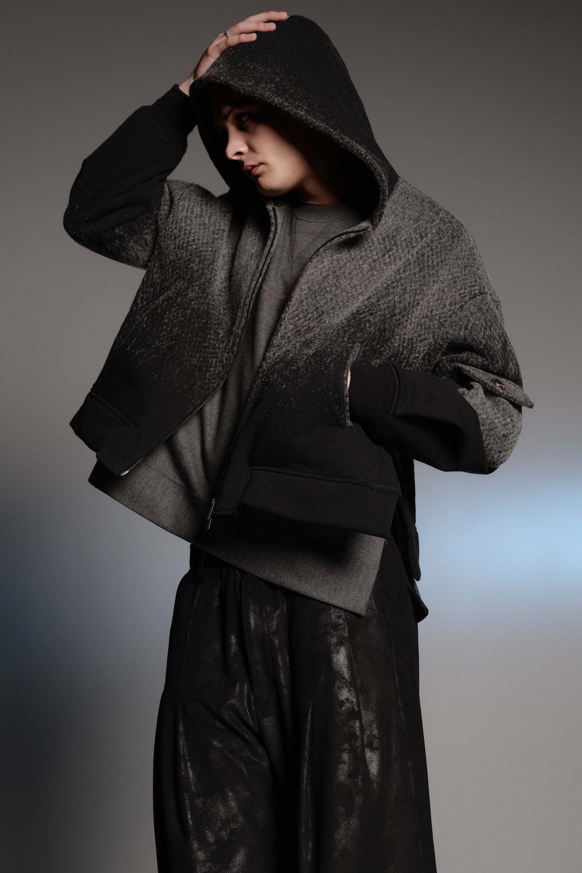 LB26AW-PT09-FFN | FAKE-FAKE-LEATHERシンフラップバギーパンツ2.0 | BLACK