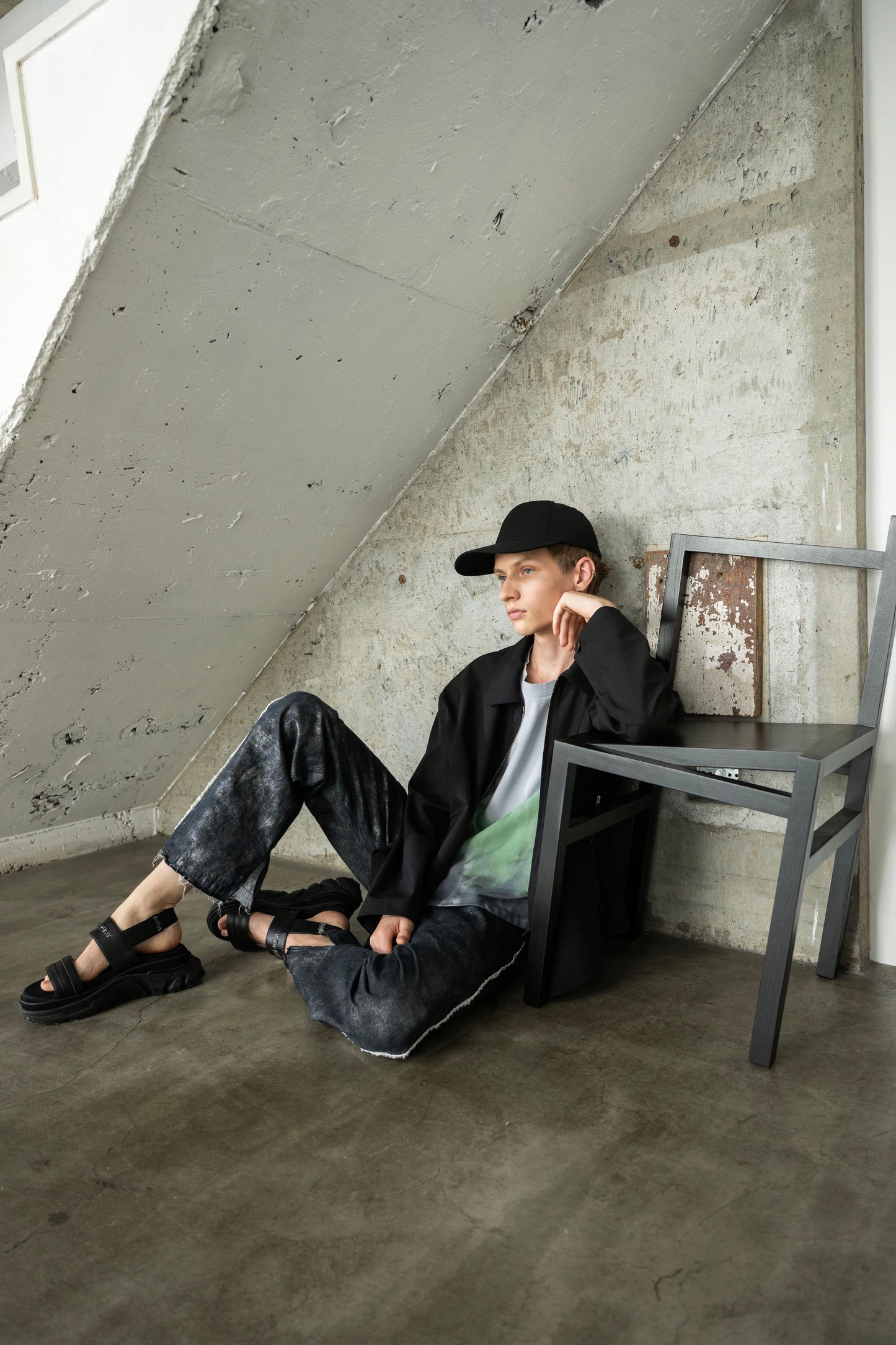 LB26SS-PO10-GDJ | ハンドダイドロングスリーブプルオーバー | ICE GRAY DYED