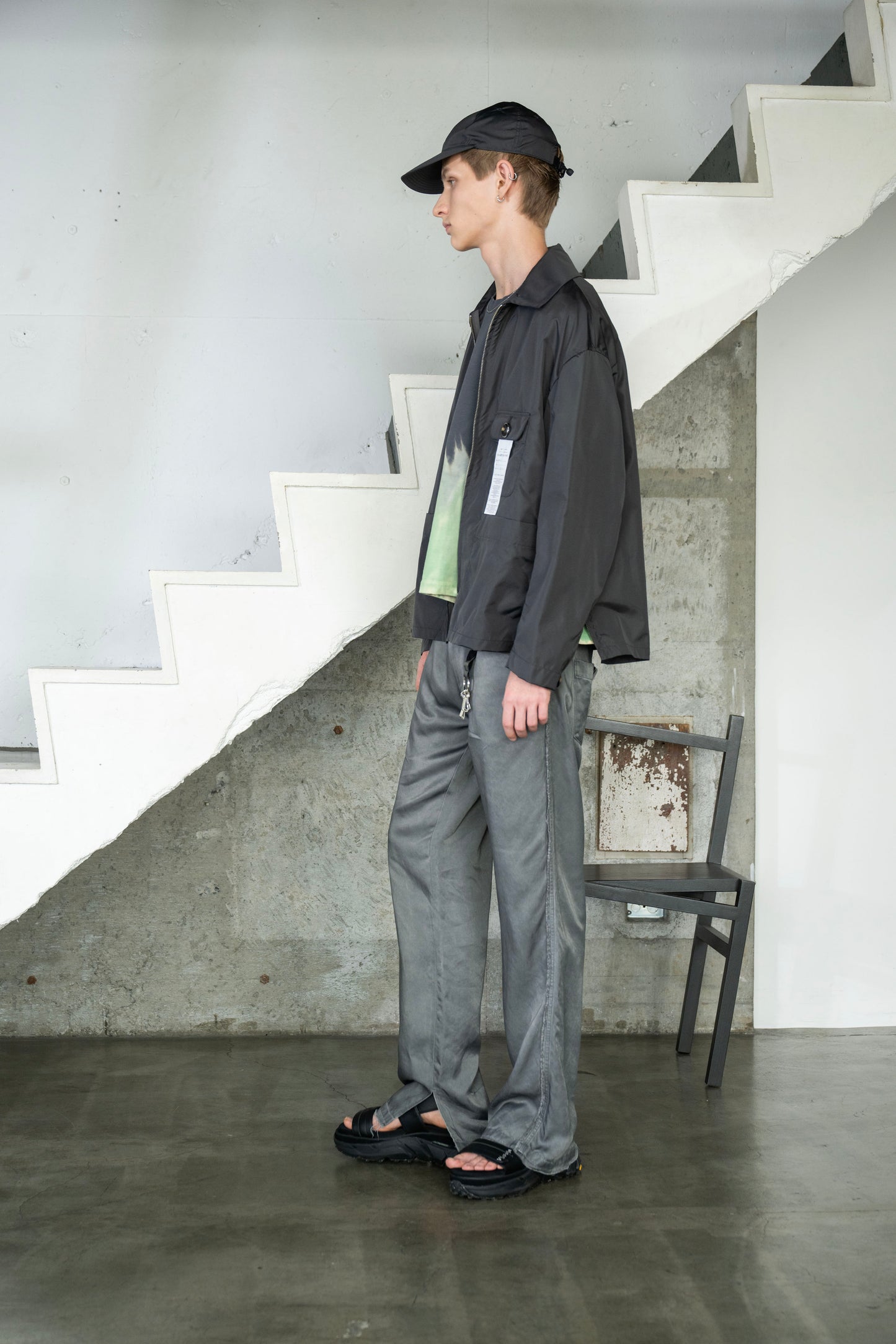 LB26SS-SH10-TRT | TRUSSAIR®︎ TWILL ジップフライカバーオール| CHARCOAL