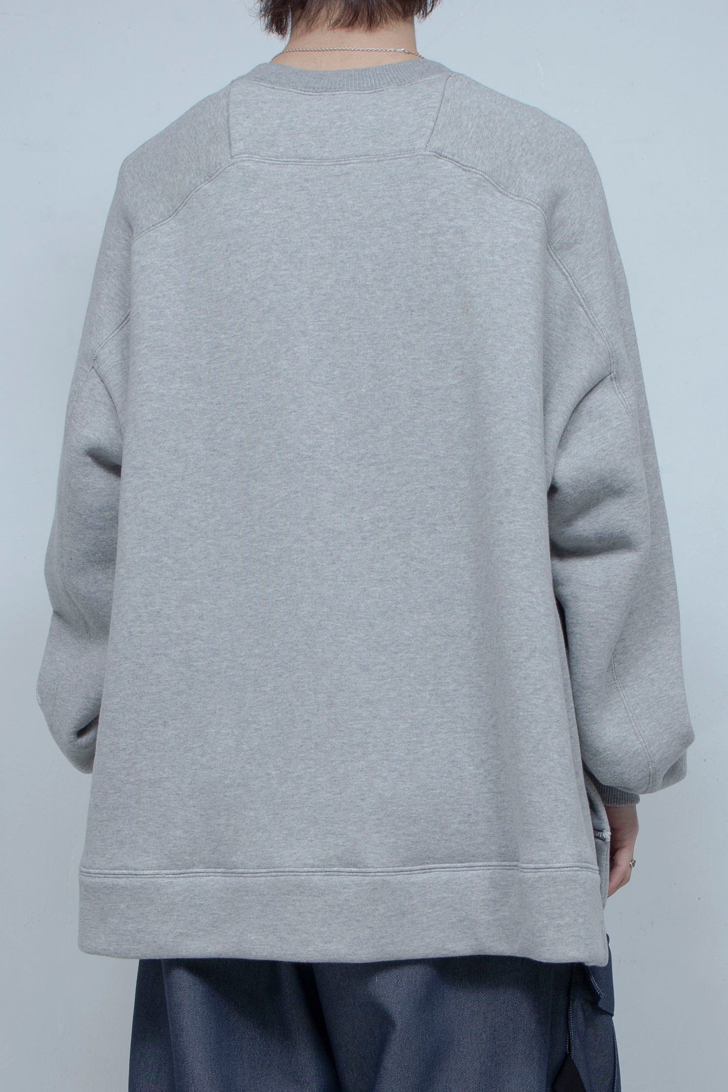 LB24SS-PO05-SFR-HP | 手绘汗水套头衫 | 灰色 MARL