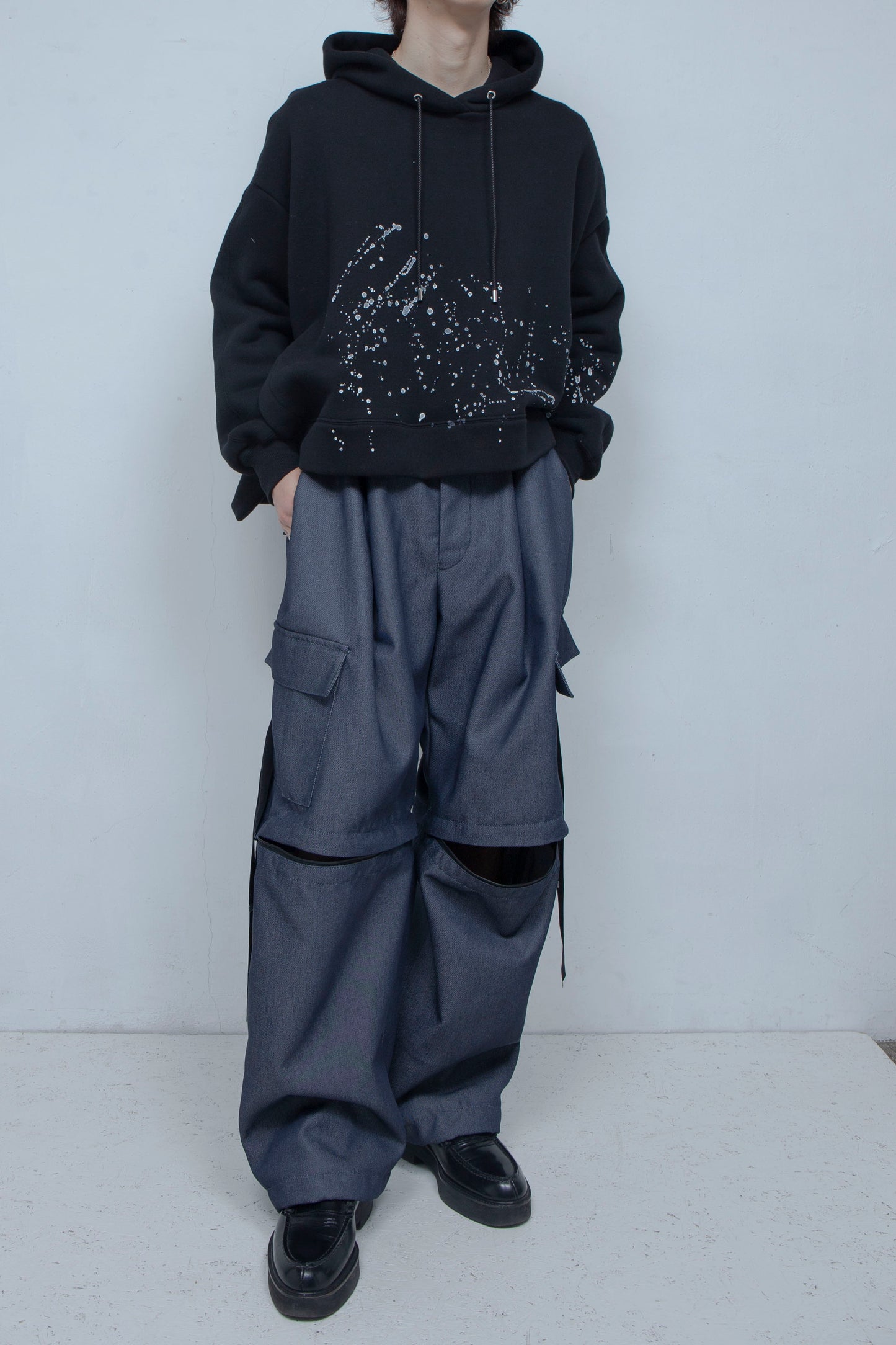 LB24SS-PT05-DNM-P | デタッチャブルワイドカーゴパンツ | NAVY