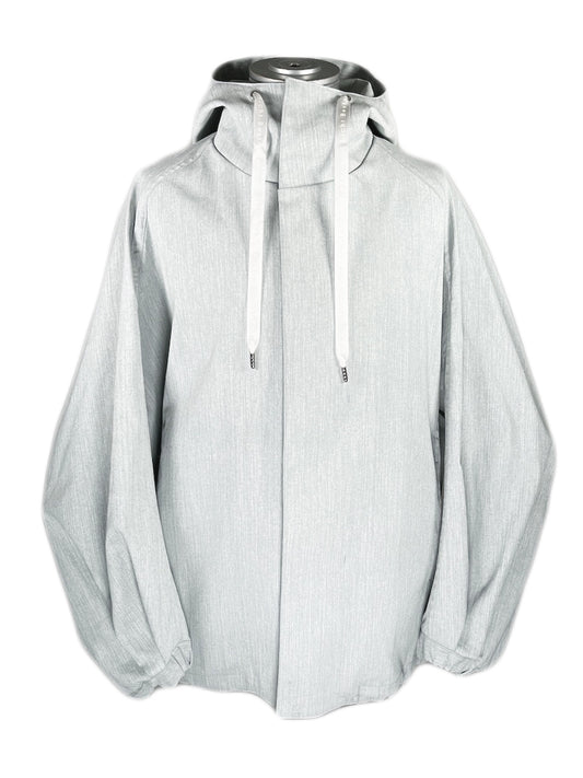 LB23SS-BL03-PDN | ピグメントダイドフードブルゾン | WHITE PIGMENT DYED