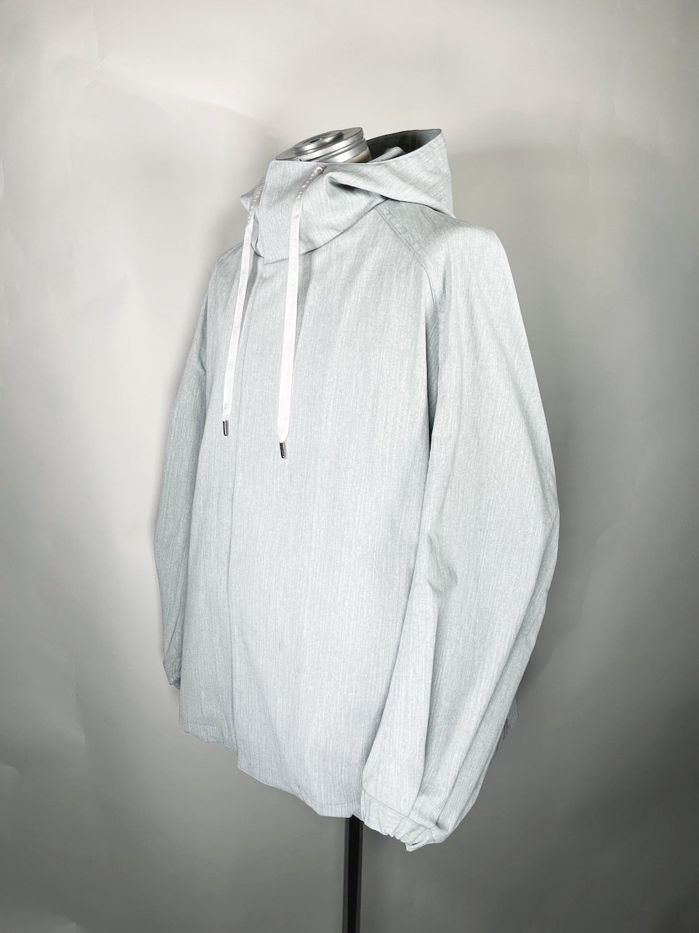 LB23SS-BL03-PDN | ピグメントダイドフードブルゾン | WHITE PIGMENT DYED
