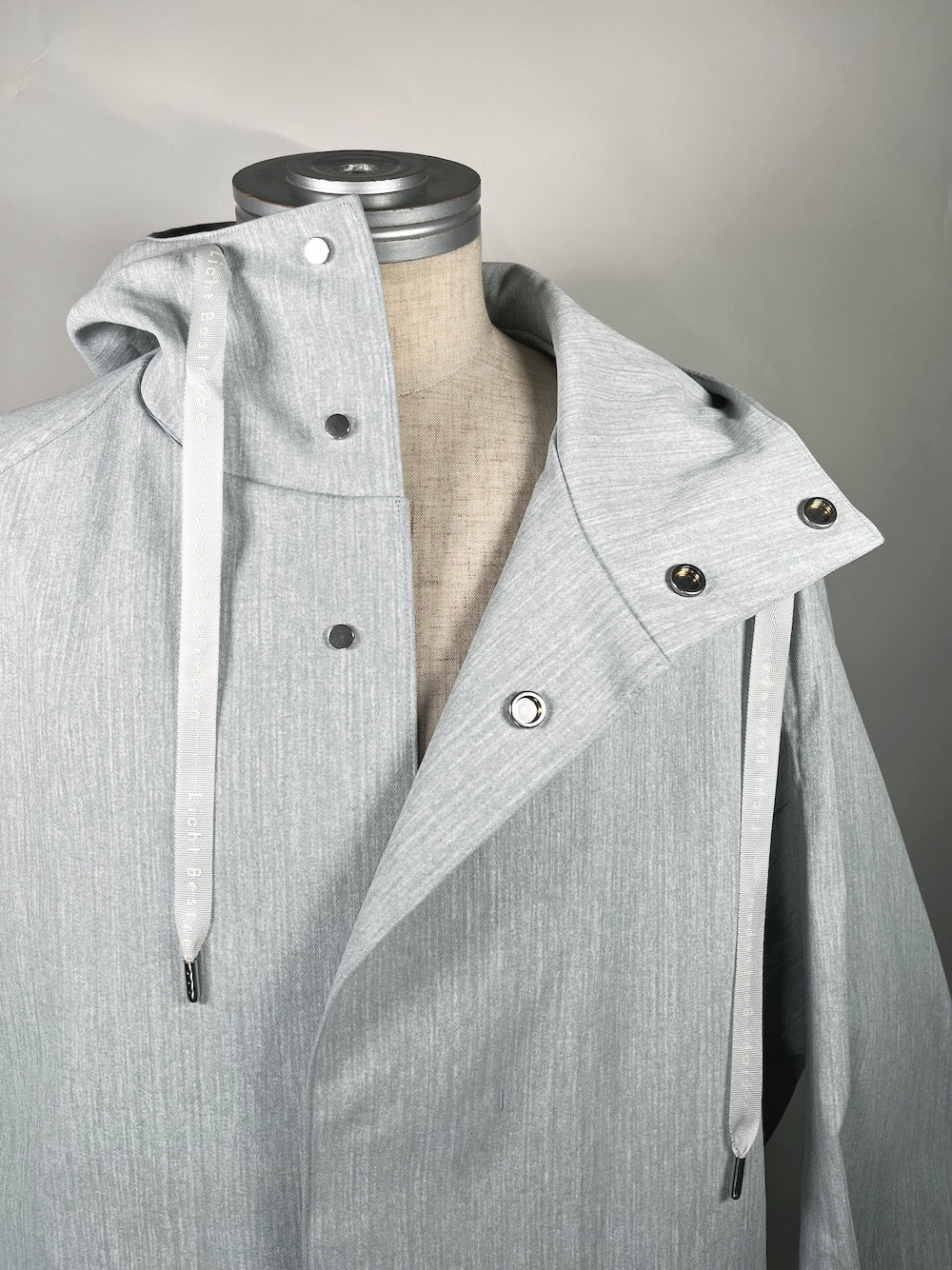 LB23SS-BL03-PDN | ピグメントダイドフードブルゾン | WHITE PIGMENT DYED