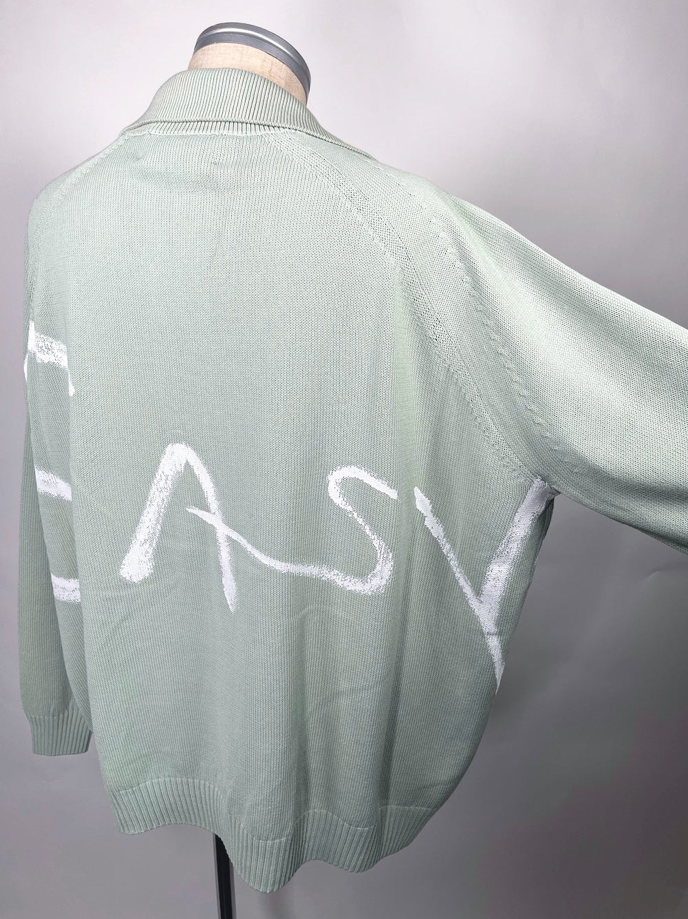 LB23SS-KN01-HP | ハンドペイントスキッパーポロニット | SPRINGGREEN