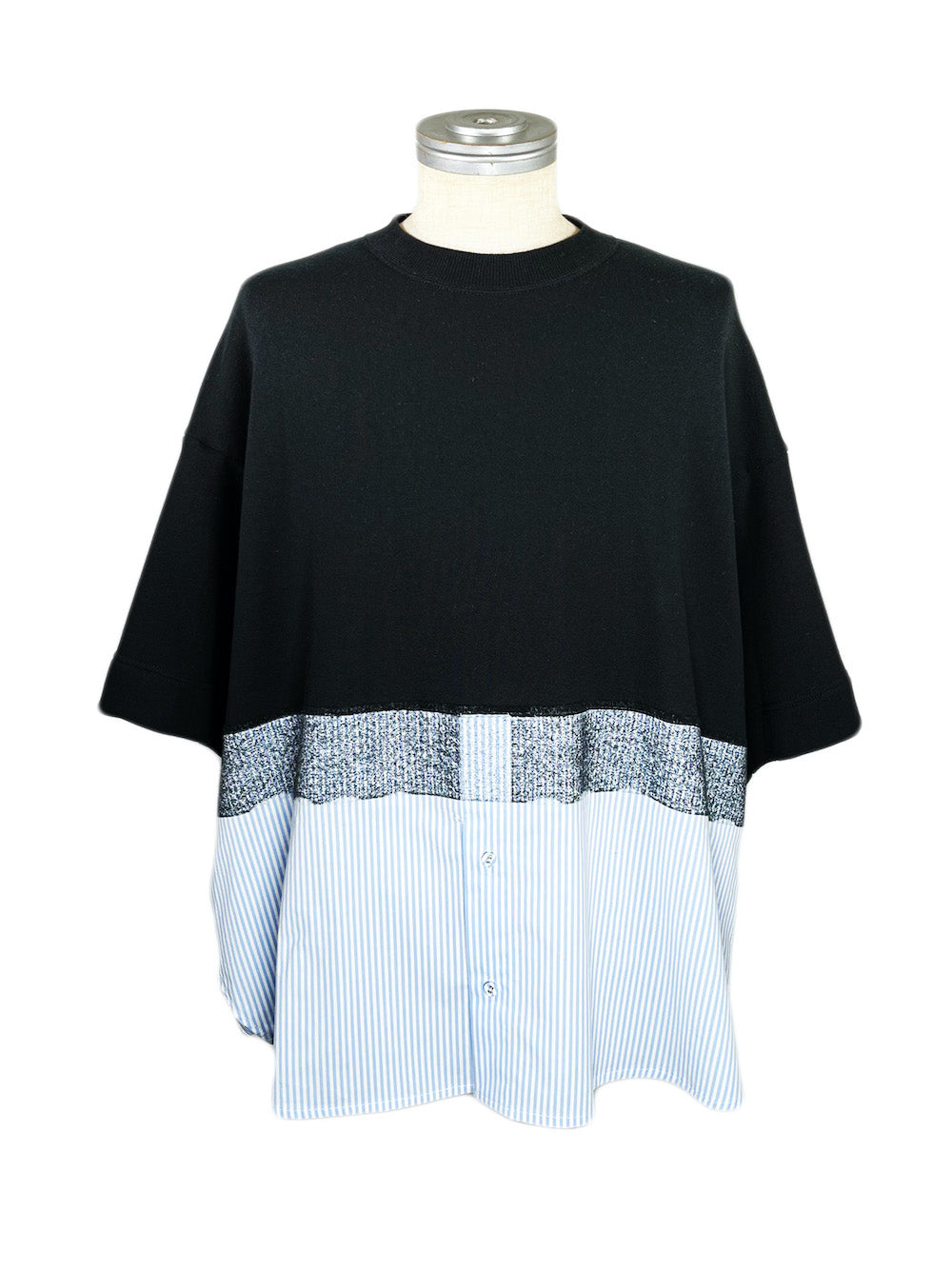 LB23SS-PO03-NDP | ニードルパンチドッキングプルオーバー | SAXSTRIPE×BLACK