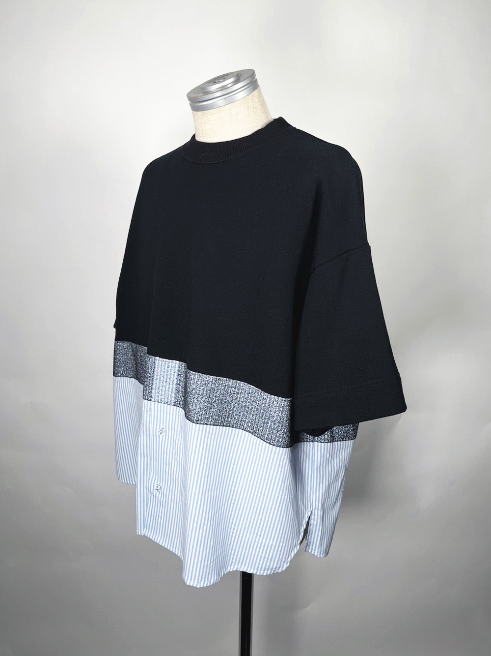 LB23SS-PO03-NDP | ニードルパンチドッキングプルオーバー | SAXSTRIPE×BLACK