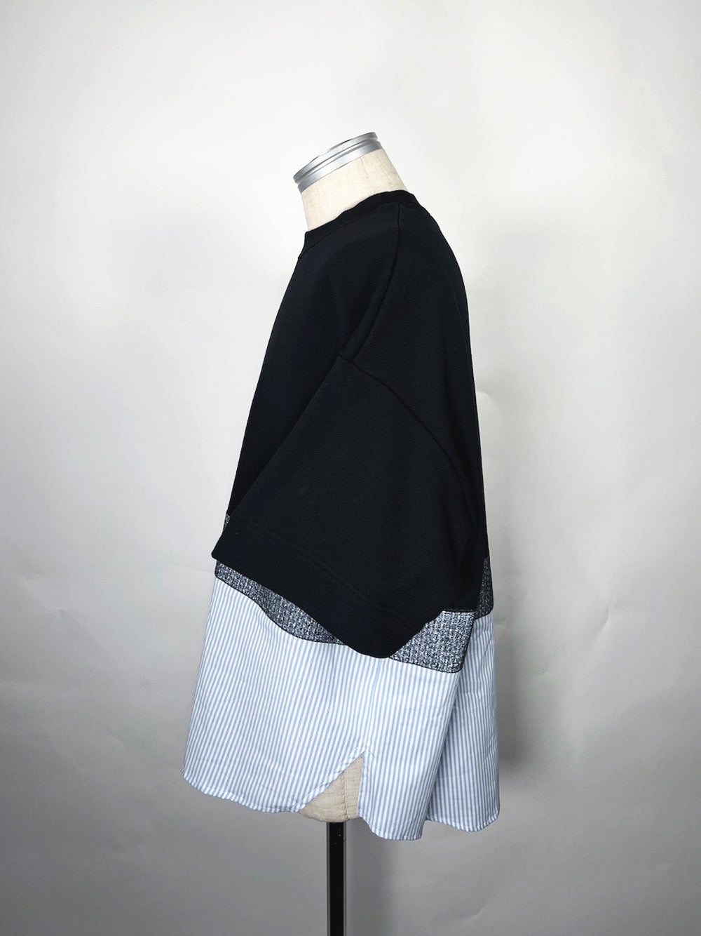 LB23SS-PO03-NDP | ニードルパンチドッキングプルオーバー | SAXSTRIPE×BLACK