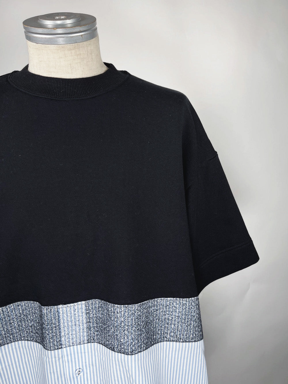 LB23SS-PO03-NDP | ニードルパンチドッキングプルオーバー | SAXSTRIPE×BLACK