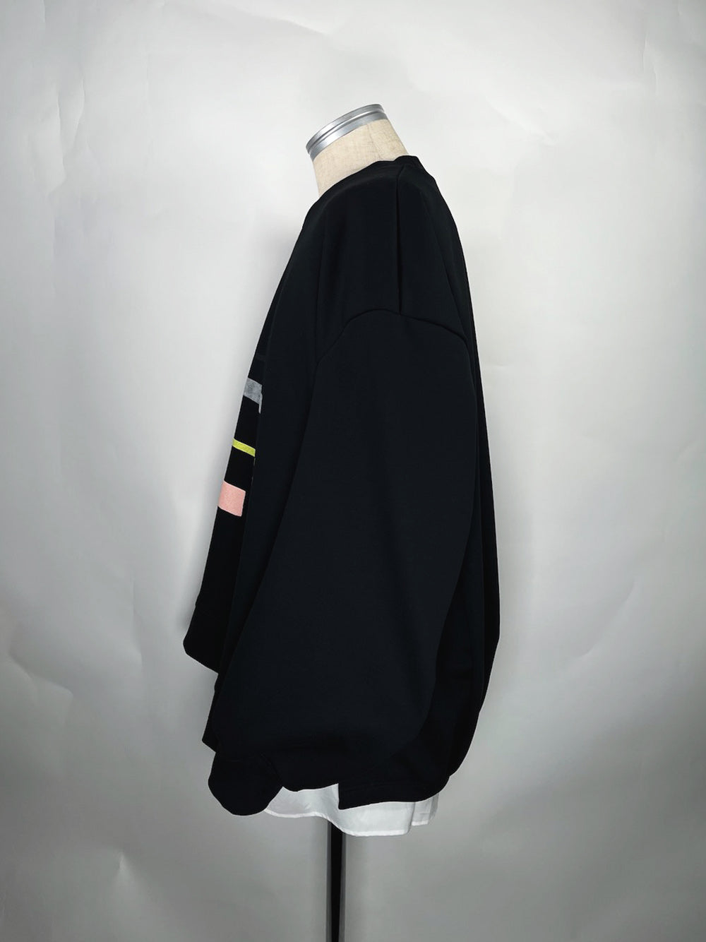 LB23SS-PO04-FPR | 混合印花套装套头衫 | 黑色