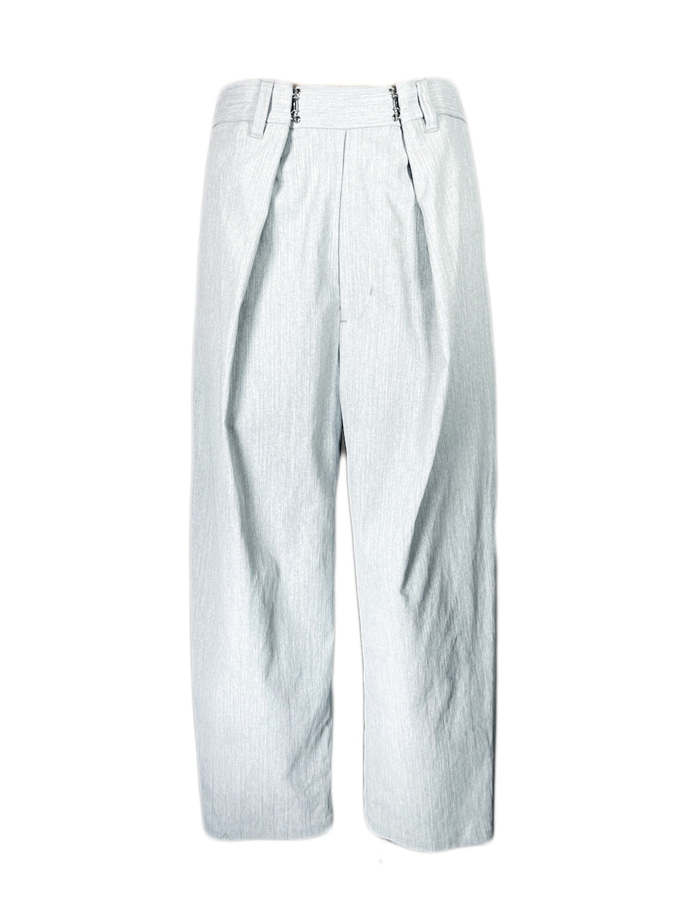 LB23SS-PT02-PDN | ピグメントダイドカスタマイズタックトラウザー | WHITE PIGMENT DYED