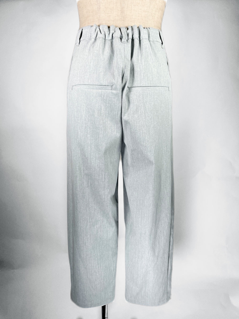 LB23SS-PT02-PDN | ピグメントダイドカスタマイズタックトラウザー | WHITE PIGMENT DYED