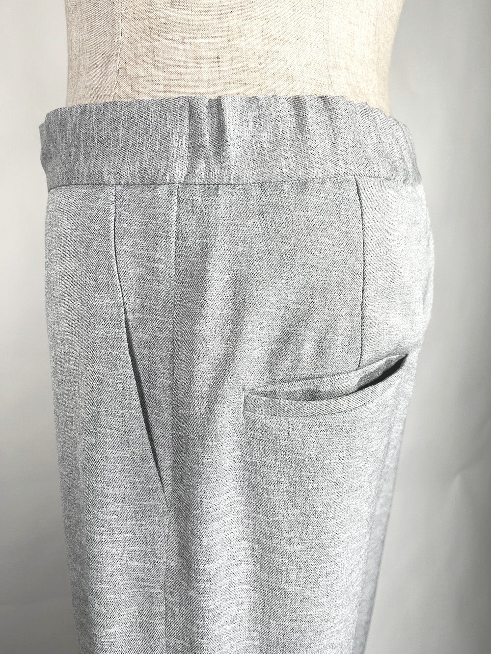 LB23SS-PT04-ALN | ラップドトラウザー | GRAYMARL