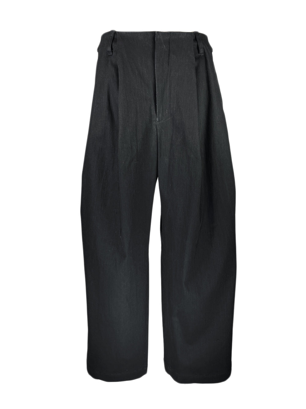 LB23SS-PT05-PDN | ピグメントダイドポケットタックワイドパンツ | BLACK PIGMENT DYED