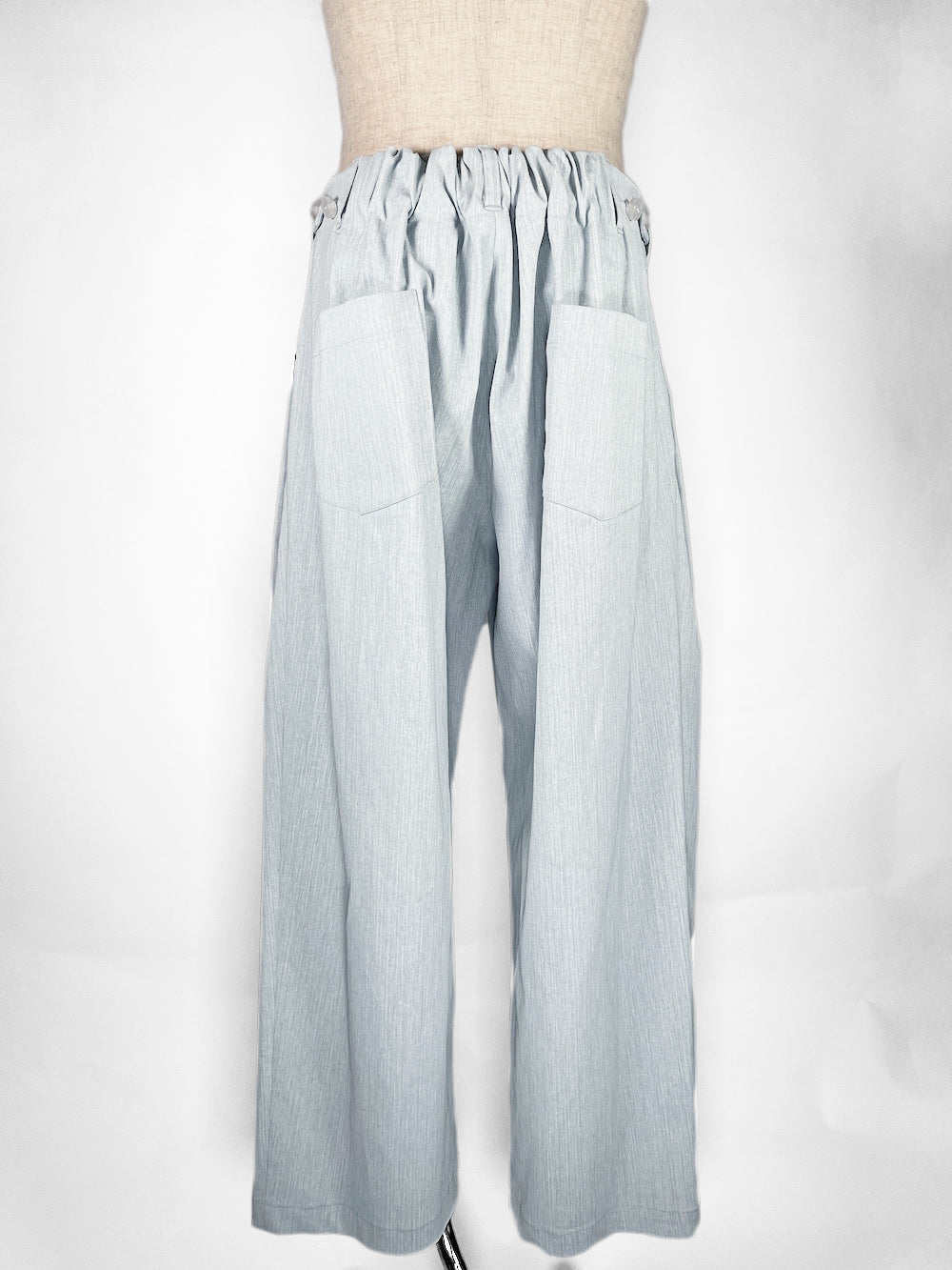 LB23SS-PT05-PDN | ピグメントダイドポケットタックワイドパンツ | WHITE PIGMENT DYED