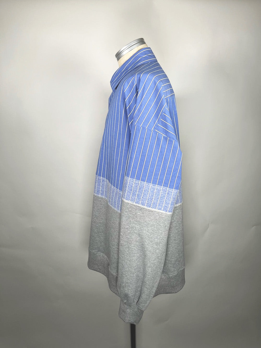 LB23SS-SH01-NDP | ニードルパンチドッキングシャツ | BLUESTRIPE×GRAY