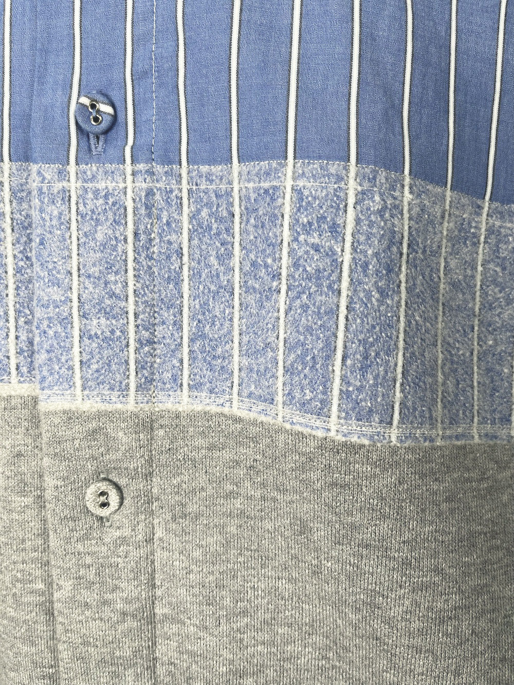 LB23SS-SH01-NDP | ニードルパンチドッキングシャツ | BLUESTRIPE×GRAY
