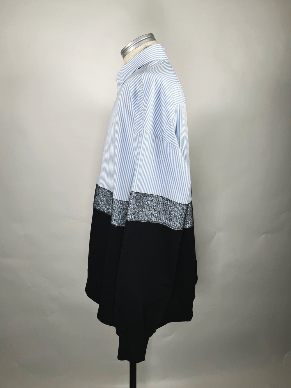 LB23SS-SH01-NDP | ニードルパンチドッキングシャツ | SAXSTRIPE×BLACK