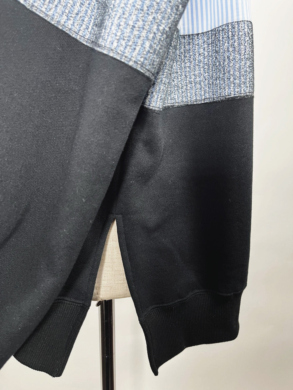 LB23SS-SH01-NDP | ニードルパンチドッキングシャツ | SAXSTRIPE×BLACK