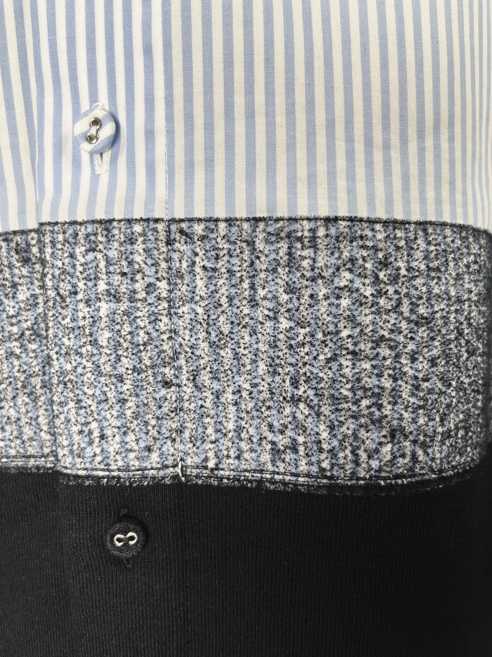LB23SS-SH01-NDP | ニードルパンチドッキングシャツ | SAXSTRIPE×BLACK