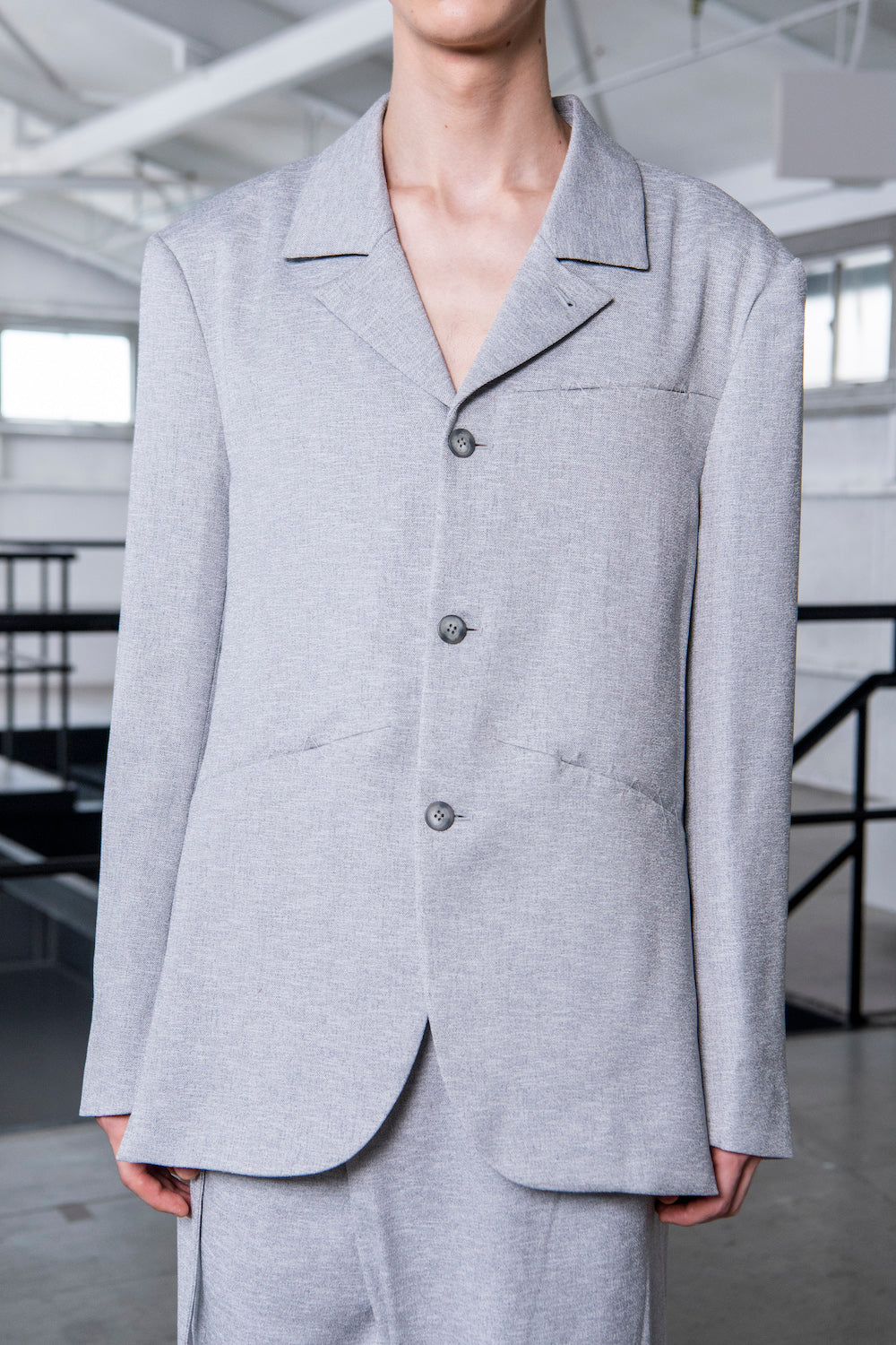LB23SS-JK05-ALN | 3Bサイドベンツジャケット | GRAYMARL