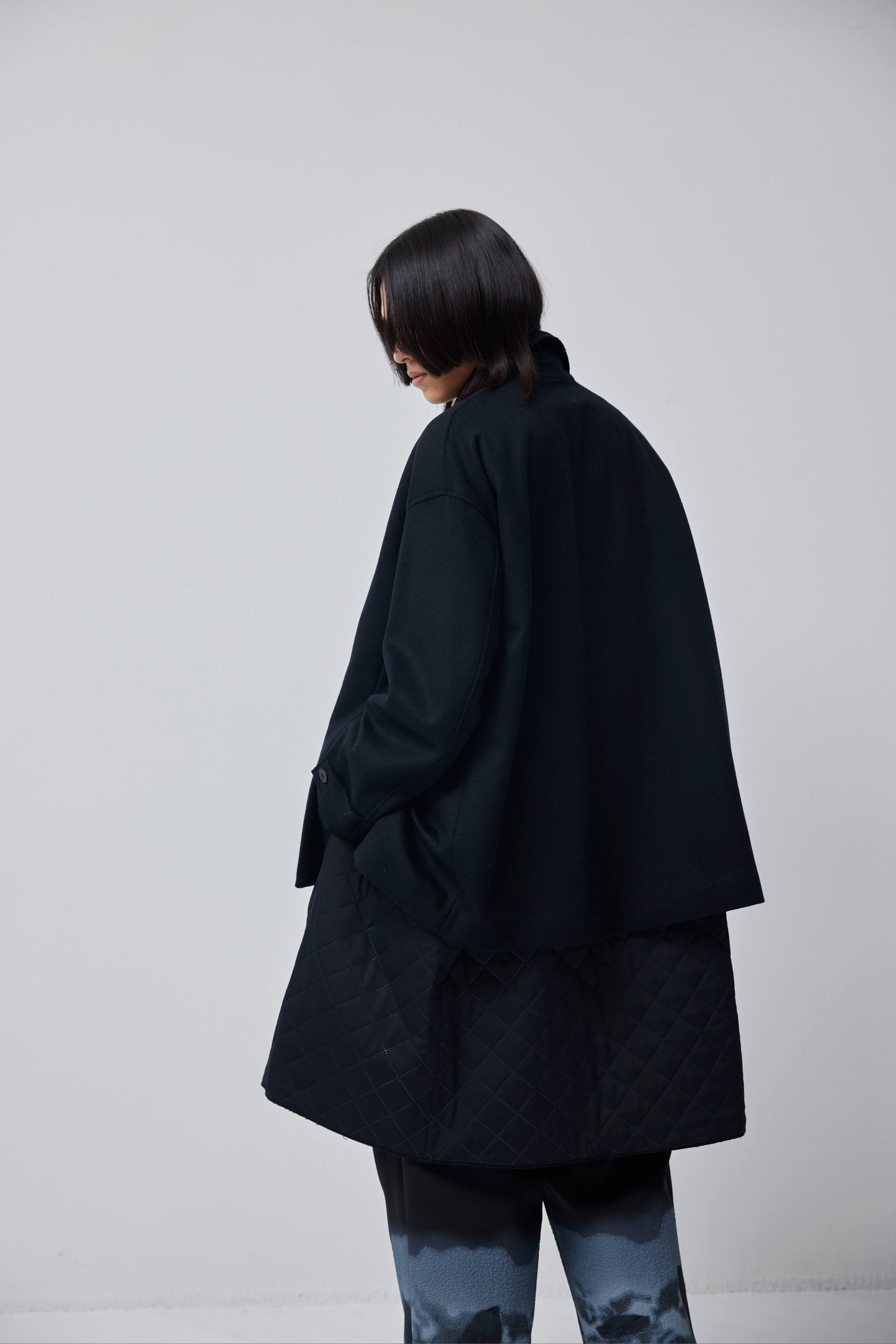LB23AW-CO01-SSM | Pinsonic Separable 3WAY Chester Coat | BLACK 