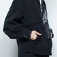 LB24SS-SHBL01-SLV-SRK | 艺术图案运动衬衫夹克 | 黑色
