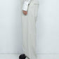 LB24SS-PT06-SLV-PL | Double waist straight trousers | OYSTER×OFF WHITE 