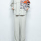 LB24SS-SHBL01-SLV-SRK | Art motif track shirt jacket | OYSTER 