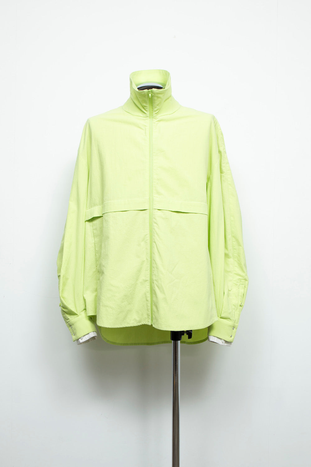 LB24AW-SHBL01-OMS | Omi Sable Track Shirt Blouson | NEON GREEN