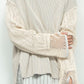 LB24AW-PO06-FSJ | フェイクレイヤーボートネックプルオーバー | IVORY×OFFWHITE STRIPE