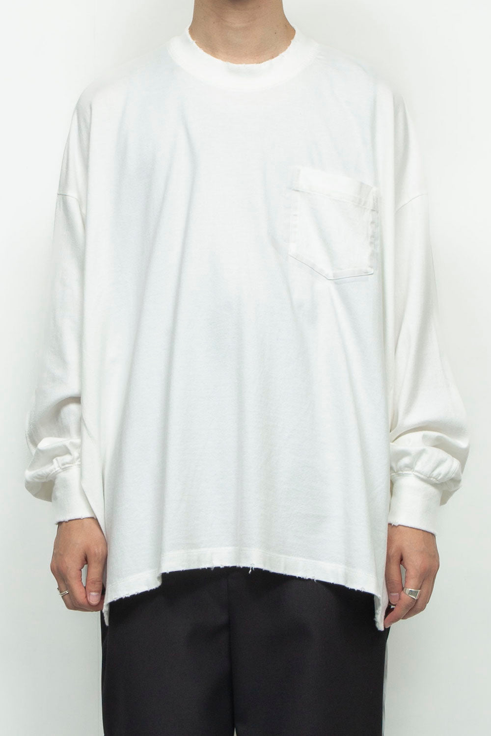 LB24AW-PO07-ITD | Taping Aid Damage Pullover | OFF WHITE