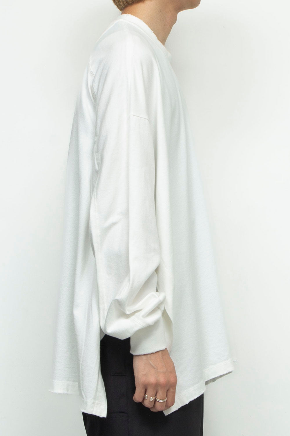 LB24AW-PO07-ITD | テーピングエイドダメージプルオーバー | OFF WHITE