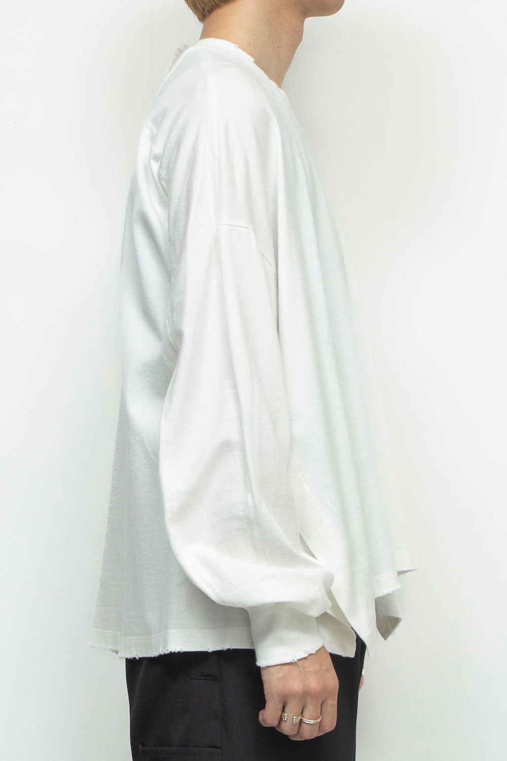 LB24AW-PO07-ITD | テーピングエイドダメージプルオーバー | OFF WHITE