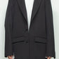 <LAST 1点> LB24AW-JK06-ADK | サイドベントテーラードジャケット | BLACK