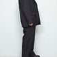 <LAST 1点> LB24AW-JK06-ADK | サイドベントテーラードジャケット | BLACK