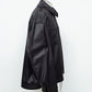 LB24AW-BL01-EMBLTH | FAKE-FAKE LEATHERサイドジップベントCWUジャケット | BLACK