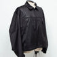 LB24AW-BL01-EMBLTH | FAKE-FAKE LEATHERサイドジップベントCWUジャケット | BLACK