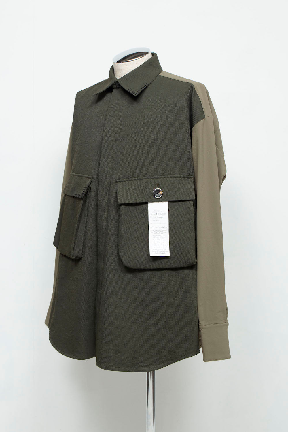 <LAST 1点> LB24AW-SH07-PAK-NBG | ハンドステッチCPOシャツジャケット | MOSS GREEN