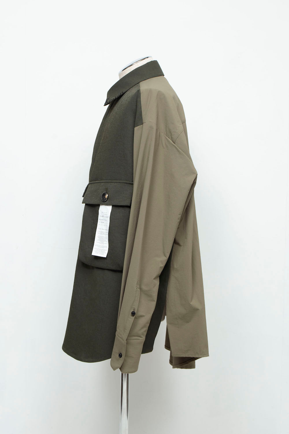 <LAST 1点> LB24AW-SH07-PAK-NBG | ハンドステッチCPOシャツジャケット | MOSS GREEN