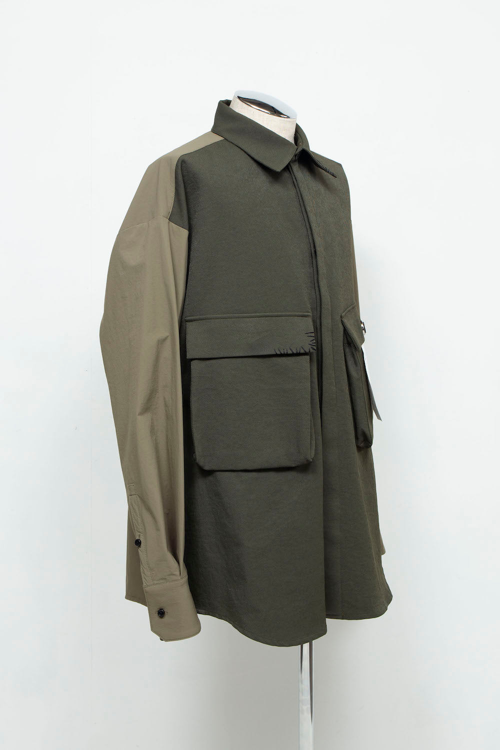 <LAST 1点> LB24AW-SH07-PAK-NBG | ハンドステッチCPOシャツジャケット | MOSS GREEN