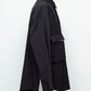 LB24AW-SH07-PAK-NBG | ハンドステッチCPOシャツジャケット | BLACK